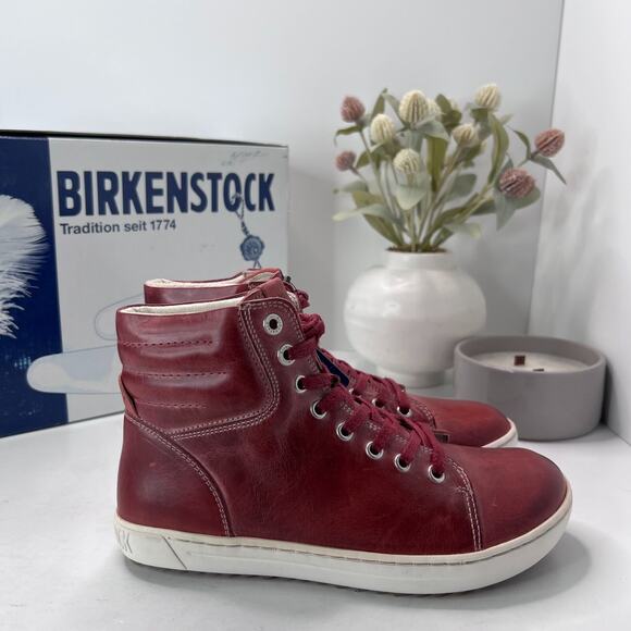 Birkenstock Bartlett Leather High Top Lace Up Sneaker Women’s 5/EU 36 NWB - Picture 3 of 10